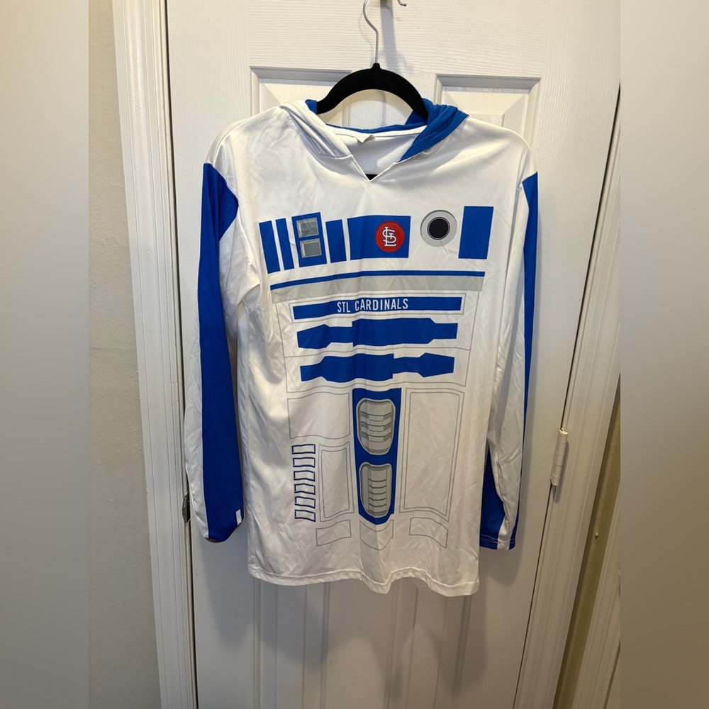 Star Wars R2-D2 STL Cardinals Hoodie Youth Medium